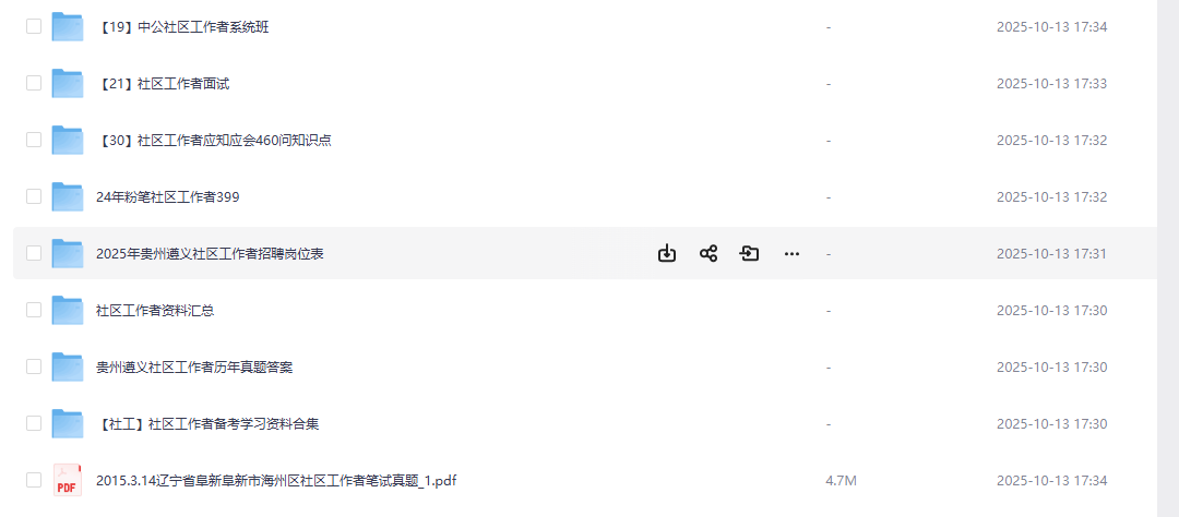 社区工作者资源合集