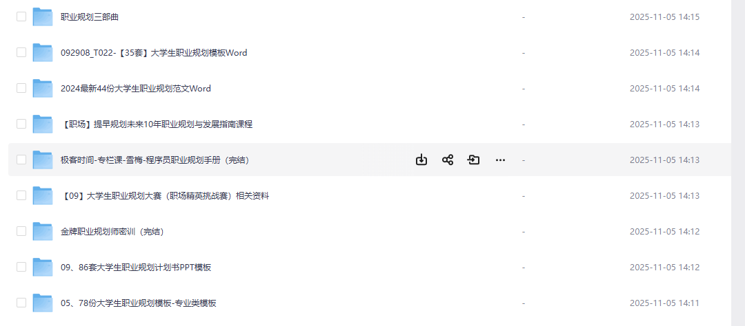 职业规划资源合集